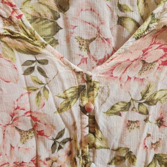 J. Jill Floral Button-Up Blouse - Picture 3 of 7